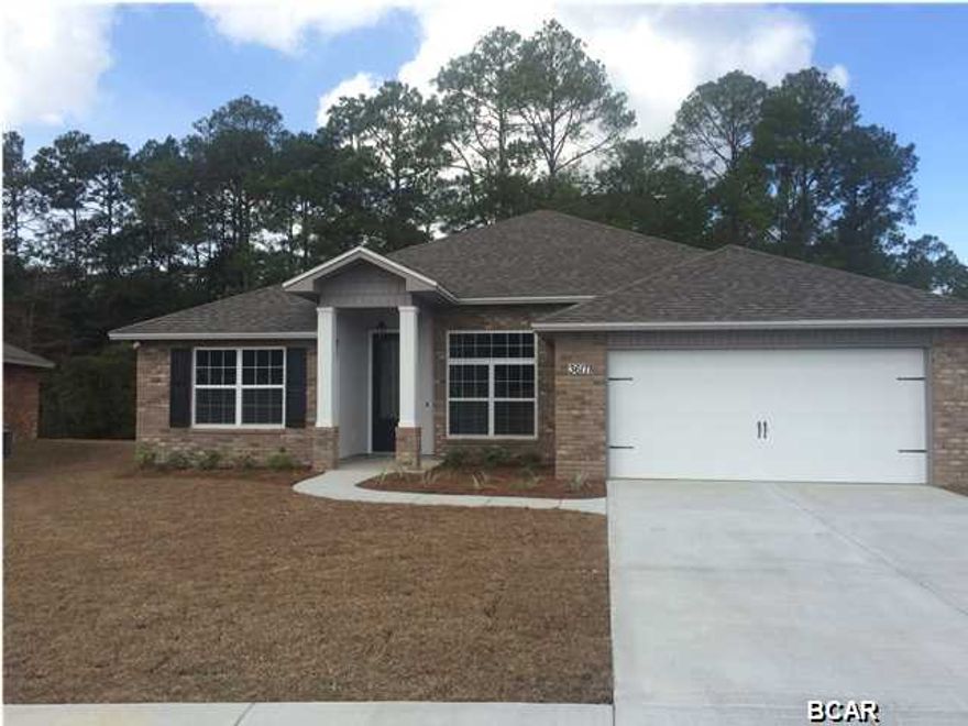 EXQUISITE 4 BEDROOM 2 BATH-1900 sq.ft.LOCATED IN POPULAR LYNN HAVEN COMMUNITY BACKING UP TO SERENE NATURE PRESERVE AREA -Centrally located in the Azalea Place subdivision,one of the top rated school zone, with friendly neighbors and quiet streets all make this home an exceptional value. INTERIOR: Features a spacious and open Split Floor plan-the Main Living Area will have beautiful wood laminate flooring and tray ceilings, built in shelving and a fireplace are both optional. Kitchen features stainless appliances, custom local built cabinets, and granite counters. The Master Bedroom Suite features a tray ceiling, His/Her Walk-in Closets separate tub and shower, double vanity, and private water closet. EXTERIOR: this all brick home will sit on a quiet street with a charming appearance