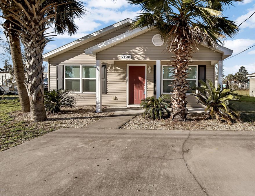 Why rent when you can own?! This solid 3 bedroom/2 bathroom home is ready for a new homeowner to call it's own! Exterior features all brand new vinyl siding, new roof, new windows & outdoor HVAC unit. Interior opens into bright and sunny living space with vaulted ceiling & tile flooring for easy care. Kitchen offers stainless steel appliances and laundry closet with washer/dryer that convey. Just down the hall you have 2 guestrooms, plus full bathroom. Master bedroom has en-suite bath & master walk-in closet. Upgraded french doors from the master lead you out to the spacious backyard with endless possibilities to create an outdoor oasis. New shed will provide additional storage space. Wired security system (security contract not included). All sizes/info/measurements approx; please verify.