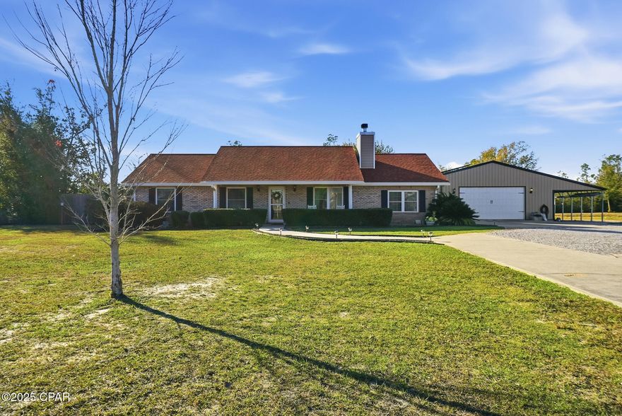 This exceptionally updated home delivers rare peace of mind thanks to extensive mechanical upgrades throughout. The property features a six-year-old roof, a one-and-a-half-year-old complete HVAC system with indoor air quality enhancements, UV treatment, and new ductwork. The high-efficiency water heater provides nearly 100 gallons of hot water with 5550 watt dual elements for fast recovery and includes six years of warranty remaining. Additional improvements include new high-efficiency windows, new vinyl siding, and a five stage whole home water filtration and conditioning system with Bluetooth connectivity for easy monitoring, all powered by cost saving well water.

Inside, the home showcases new LVP flooring with cork backing, two spacious living areas, and a beautifully redesigned kitchen with quartz countertops, custom soft close cabinetry, pull out pantry shelving, an antique hammered copper sink, a Samsung convection range, and RO filtration at the sink. The wood burning fireplace, upgraded shower valves, and exceptional blown in and spray foam attic insulation further enhance comfort and efficiency.

Outdoor living is equally impressive. Enjoy new gutters, an expansive 32 by 29 foot covered entertaining area complete with an outdoor sink and grilling zone, and a propane fire pit on a 14 by 14 foot paver pad. The fully fenced backyard of approximately one and a half acres includes an eight foot privacy section, drip irrigation, and mature trees. The property also includes a 30 by 50 foot metal workshop with a ten inch slab, a sub panel ready for 220 volt service, GFCI wiring, and a WiFi garage door opener. Both a double gate drive through and a walk through gate provide convenient access.

With its extensive upgrades, abundant space, and thoughtful improvements, this home stands out in today's market. Schedule your showing as soon as it goes active because properties of this caliber do not last.