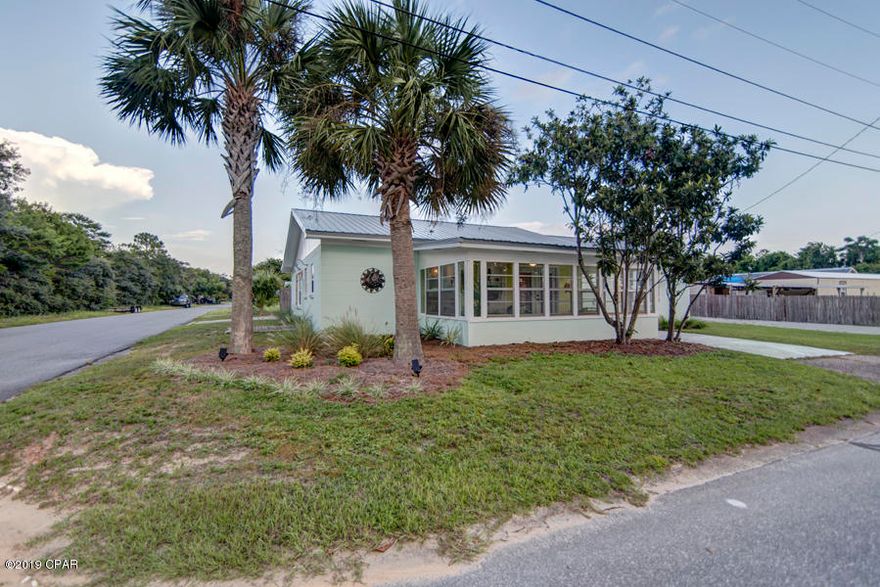 1224 sqft block home! Located in the unincorporated west end of the beach just a 4 blocks to sandy beach!.. Has with a double lot 100 foot of road frontage! This home has had a major remodel and updates. Stainless steel appliance package, over and above cabinet lighting and updated electrical. This owner has put a lot of pride of ownership. Completely converted to drywall with architectural updates with shiplap, LVP flooring, granite counters throughout. Fun beachy feel inside complemented by a comfortable sun room in the front and a car port in the back. Plenty of parking for friends or family or to add a pool. This home was spared no attention and now should you!