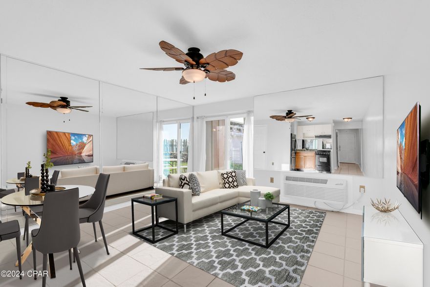 Welcome to your exclusive Florida retreat at Sun Harbor Condos, boasting captivating waterfront sunset views from your living room, peaceful patio, or sparkling poolside. Conveniently situated in the heart of Panama City, you'll enjoy the easy access to all the area offers, with the world-renowned white sandy beaches just a 5-10 minute drive away. Nestled along the shores of St. Andrews Bay, your backyard playground beckons with fishing, water sports, and seamless boating access to the Gulf of Mexico and Shell Island. This is an ideal location for retirees, those connected to local colleges or to the Navy base, also situated a mere 10 minutes from downtown and a 15-minute drive to Pier Park. This well maintained 1-bedroom, 1-bath unit is move-in ready, featuring fresh paint throughout and updated systems. Excitement awaits as Sun Harbor Marina undergoes a transformative remodel, introducing new boat slips, restaurant, convenience store, and more amenities to enhance your waterfront lifestyle.