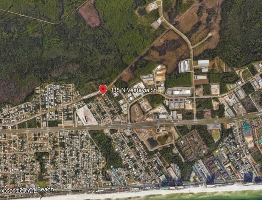 This lot is only blocks from the gulf and beaches. Beach access point #82 is about 1 mile away. Less than 5 miles from Pier Park and other attractions at beautiful Panama City Beach.  This lot is about 3.5 miles from Lake Powell and Camp Helen State Park, and about 35 miles to Destin.  15 miles to Panama City and Gulf Coast State College.  15 miles to Northwest Florida Beaches International Airport. This lot is cleared and ready to plan for a new home.

Please see photo of measurements for correct lot dimensions.