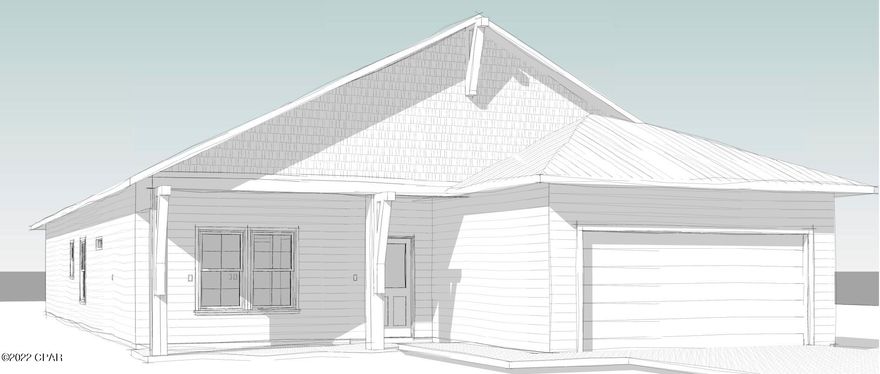 Welcome to Laguna Haven, Panama City Beach's newest 40 home gated community. Laguna Haven is conveniently located at the scenic and quieter West end of Panama City Beach - close to 30A and away from traffic and congestion. The Florence floor plan features 4 bedrooms, 2 full baths. Exterior features are cement hardie backer board siding, paved driveway, fenced backyard. Step inside the home to find wood-look porcelain tile, soaring 9-10 ft ceilings, crown molding, bull-nose corers for those extra touches of elegance & a designer lighting package. Short term rentals are allowed. Laguna Haven community includes lots of landscaped green space and the HOA covers the maintenance of two gated entries, a retention pond (with a fountain), the community lights, sidewalks and a covered mailbox area.