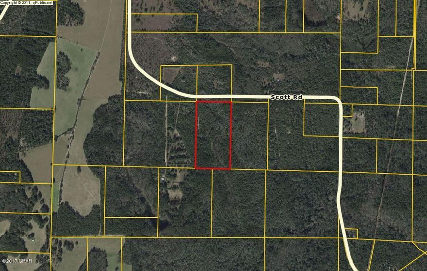 50 ACRES WOODED. TWO PARCELS- ONE 20 ACRE PARCEL ID# 03031-000-000 AND ONE 30 ACRE PARCEL ID# 03038-000-000 PART OF THIS PROPERTY ADJOINING NORTHWEST FLORIDA WATER MANAGEMENT. Also a deeded 20'x 89'easement on Scott Rd for this property. Less than 3k per acre. Hunters dream.