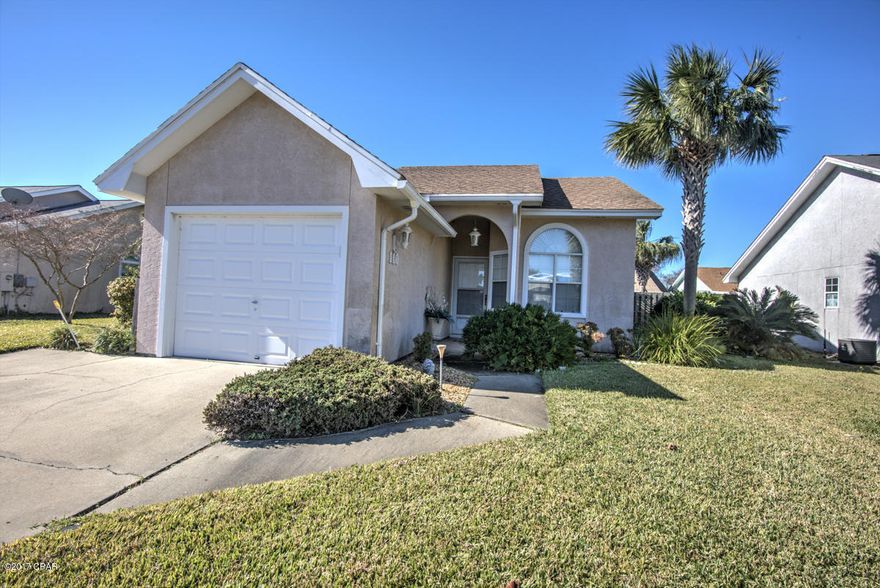 Own your part of paradise with this beautifully decorated home in Bid A Wee / Seaclusion Beach. Just blocks away from over 2000 feet of private dedicated beach . Gated access for homeowners and their guests .This is a must see. Kitchen has granite countertops ,French doors leading into the Guest Bedroom . Master Bath has beautiful tile shower .Big Family Room and Dining Room . Sunroom off the back.12x24 Pool on those days you just want to stay home and relax by the pool. Underground utilities, 3 miles to Pier Park and only a short ride to the new Airport.. Close to schools and great restaurants. There is reclaimed water for irrigation and Gas is piped to the pool for easy installation of a pool heater. Ask your Realtor for the video Link. as per seller-New roof 2007 new pool pump 2017