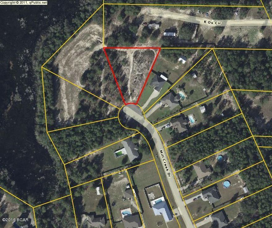 Great residential lot on a cul-de-sac in the wonderful subdivision of Mill Creek. This quiet neighborhood is located just outside of Panama City yet close enough to everything you would need for shopping, dining and more. Priced to sell! Don't miss the opportunity to get this property to build your own home!