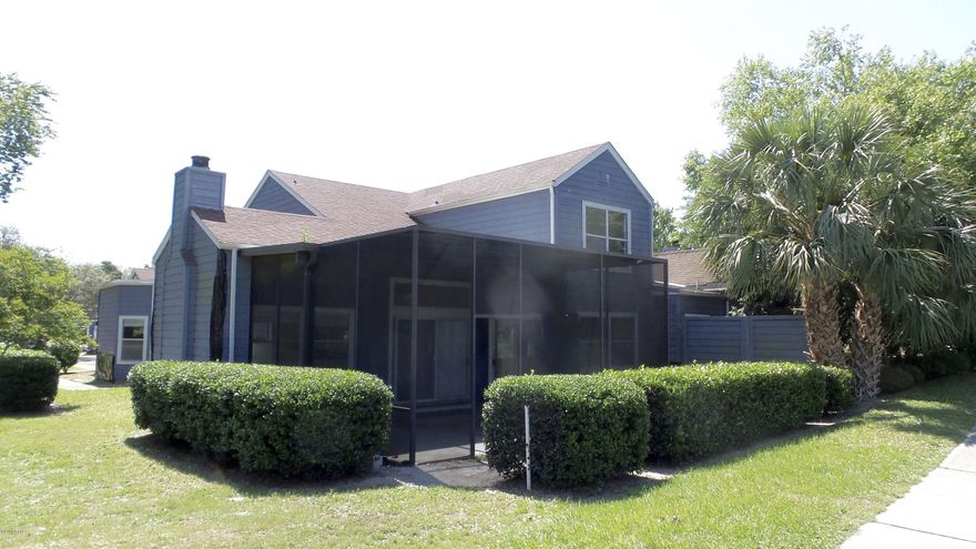 This is a great starter home or retirement home very close to shopping, dining, golf and boating in the Bay Point Community. This 1885 sq. ft cottage/patio home, 3 br 2 1/2 bath home with a split design. 2br's are located on 2nd floor of the house and a master is on ground floor. The large living room has a fireplace and opens out to a lovely courtyard where you have a nice view of the golf course and a small pond. This home has a water irrigaton that is included in the HOA fees. This home is in a gated community with an around the clock guard for your safety. This a very spacious home with good bones just waiting for a new buyer's personal touches. Age, Square Footage, and room sizes approx., if important please verify.