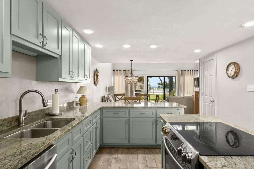 This gem has been renovated and is being sold furnished. The interior was reworked to gain additional useable space. You have a direct pool view and  gulf view to the gated and deeded private beach. There is a gated underground tunnel that leads you to the private beach. Many amenities are offered to you and your guest. Included are 2 numbered parking spaces with additional parking available. It is the responsibility of the buyer to verify all measurements, HOA fees and Assessments, if any.