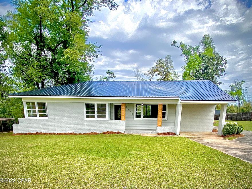 This unique find in central Marianna is sure to wow you!  Completely renovated single family 3/2 home with an additional dwelling that could serve as a guest house, mother-in-law suite, man-cave, or income producing rental.  The main house is just under 1200 sq ft and boasts professionally refinished original hardwood floors, new custom cabinetry with quartz countertops, completely updated bathrooms with a floor to ceiling tiled master shower, and new kitchen appliances.  The additional 350 sq ft dwelling compliments the main house with professionally refinished original hardwood floors.  The wide open main space, kitchenette area, super clean retro bathroom, and walking closet make this a well-appointed studio apartment complete with mini-split heating and cooling.  Book your tour today!