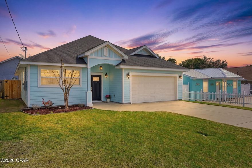 WELCOME TO YOUR OWN SLICE OF COASTAL PARADISE, where every day feels like a vacation and the sound of the ocean is just steps away. Perfectly positioned in one of the most desirable areas near Pier Park, this beautifully maintained home offers the ideal blend of comfort, style, and location.
Featuring 3 spacious bedrooms, 2 full bathrooms, and a 2-car garage with ample additional parking for guests, this home is designed for both relaxed living and effortless entertaining. From the moment you walk in, you'll be greeted by an open and airy floor plan filled with natural light, high ceilings, elegant crown molding, and a welcoming sense of space.
The heart of the home, the kitchen boasts stunning stone countertops, a large island perfect for gathering, and seamless flow into the main living areas adorned with durable tile flooring, while the bedrooms offer cozy carpeting for added comfort. The primary suite is a true retreat, complete with tray ceilings and a spa-like bathroom featuring a relaxing jacuzzi bathtub perfect for unwinding after a day at the beach.
Step outside through beautiful French doors to your private backyard oasis, featuring stone pavers, a covered porch with decorative lighting, and a brand-new wood fence, creating the perfect setting for hosting friends, family gatherings, or simply enjoying peaceful evenings under the stars. The property also includes a full irrigation system to keep the landscaping looking its best, while the grass naturally goes dormant during the winter months, it returns lush and vibrant in the spring.
This home has been lovingly cared for, recently pressure washed, and stands as one of the newest builds in the neighborhood. With no HOA and located in a no flood zone, you'll enjoy added freedom, lower costs, and peace of mind. Even better, it is not zoned for short-term rentals, creating a more stable and residential environment.
Located just moments from the beach, and close to top attractions like Topgolf , as well as popular dining, shopping, and entertainment options, this home truly has it all. Furniture is negotiable, making your move even more seamless.
Opportunities like this don't come often, come experience the lifestyle you've been dreaming of and make this coastal gem your next home before someone else calls it theirs!