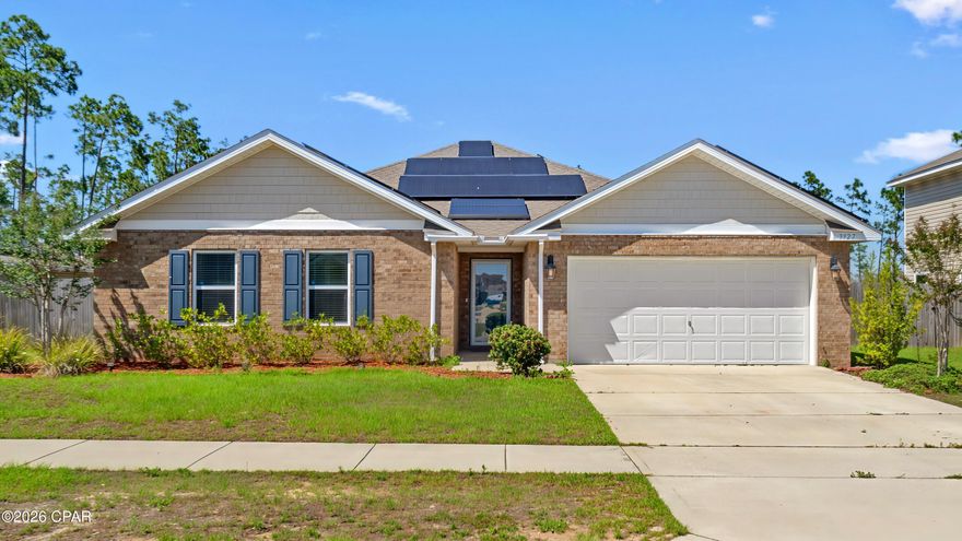 Assumable 2.375% VA loan! Welcome to a beautifully maintained 4-bedroom, 2-bath home in the desirable Magnolia Hills community. This floor plan perfectly balances comfort and functionality with an open-concept layout and a separate primary wing. The spacious kitchen is the heart of the home, complete with a large island, ample cabinetry, and seamless flow into the living and dining areas - ideal for both entertaining and everyday living.

The private primary suite offers a relaxing retreat, while three additional bedrooms provide excellent flexibility for guests, a home office, or dedicated hobby space. Step outside to enjoy the screened-in back porch overlooking the fully fenced backyard, perfect for pets, outdoor recreation, gardening, or gatherings.

Additional highlights include solar panels (fully paid off) for improved energy efficiency, a 2-car garage, extra driveway parking, and a storage shed. Conveniently located near Tyndall Air Force Base, shopping, dining, and local beaches, this move-in-ready home combines modern comfort with everyday practicality. Don't miss your opportunity to make this Panama City property yours!