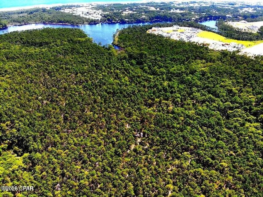 5.05 acres of Florida Forever Program land in the Lake Powell/Inlet Beach/Phillip's Inlet area.  As per Bay County, Florida Planning and Zoning Comprehensive Planning documents, each acre can accommodate up to 15 units for a total of over 75 units as per Chapter 7 of the currently approved Florida Land Use and Zoning Map (FLUM).  Property adjacent to WaterSound Origin's Love III golf course and planned Village Center.  Property high and dry located in FEMA Zone ''X''.  Unbelievable flora, fauna and wildlife.  Current survey available.  Minutes to shopping, restaurants, and entertainment in Inlet Beach, Rosemary Beach, 30A and Panama City Beach.  Publix Supermarket, Aldi's and Walmarkt's new Neighborhood Marketplace within minutes driving.  Panama City Beach International Airport (ECP) and Destin-Fort Walton Beach Airport 9VPS) close-by.  No HOA.  Owner financing possible with an acceptable offer.