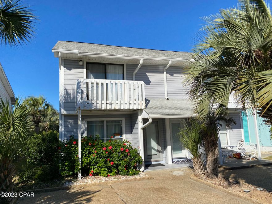 CURRENTLY UNDER CONTRACT, SELLER WILL CONSIDER BACKUP OFFERS

This end-unit, two-bedroom, townhome is in an INCREDIBLE location located just 120 yards from beach access 76 on the very desirable west end of PCB.  A great short-term rental investment or make it your own primary or secondary home.  Relax on your backyard deck with a fun cookout and enjoy the pond view or make the very short walk to the community pool.  Both bedrooms have balconies for those relaxing mornings and evenings.   



HVAC about 1 year old, newer water heater and roof.



Villa Chateau is a small community with a community pool and close to Pier Park and many shops and restaurants.  All details and dimensions are approximate and should be verified if importa