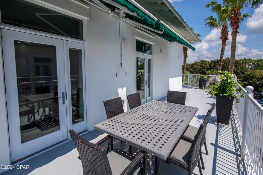 Welcome to Your Dream Condo in Downtown Carillon Beach Resort! This exquisite 3-story luxury condo has been recently renovated including all new furniture, new paint, light fixtures, and ceiling fans. This unit boasts a bonus room on the 3rd level, in addition to 3 bedrooms, 2 full bathrooms, and an exterior lockable storage space offering the comfort of a 4-bedroom retreat. The 3rd floor features breathtaking panoramic views of Lake Carillon and the Gulf of Mexico. Enjoy unparalleled amenities, including 7 private beach accesses, 4 pools, Tennis, Pickle Ball and basketball courts, a spa, salon, yoga studio, fitness center, bike, and kayak rentals, fishing, shopping, 4 restaurants, and more! Plus, Carillon is just a short drive or bike ride to Rosemary Beach, Scenic Highway 30A, and Pier Park.