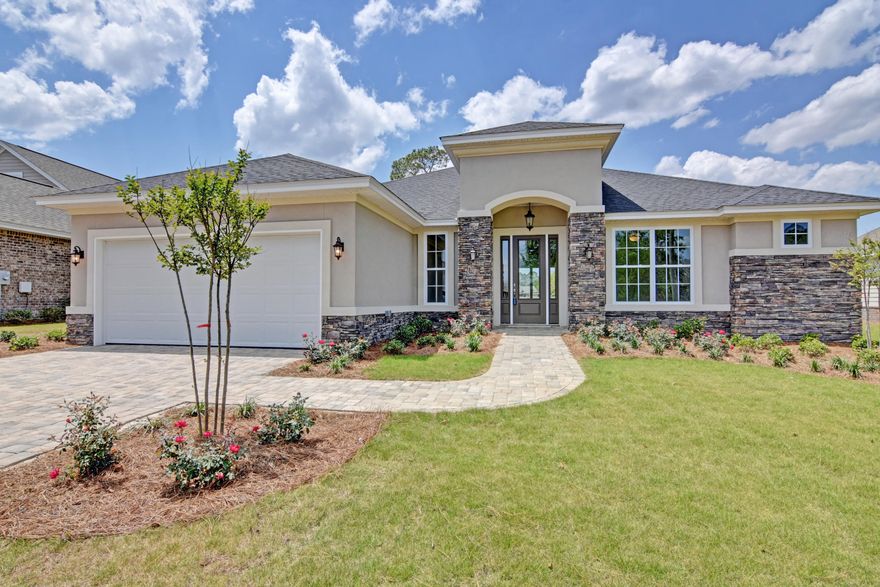 Brand New Arthur Rutenberg Home in the Plantation at College Point offering green space and a playground. This stunning home with hardwood floors, granite countertops and lots of upgrades features a well thought out floor plan for great times and relaxation.  Beautiful inside and out, the home is thoughtfully conceived from its open living areas to its private master suite, great room, large casual dining area, and split bedroom floorpan.  You will love the kitchen with plenty of elegant and efficient cabinet space; the latest GE Stainless Steel appliances and a giant island.