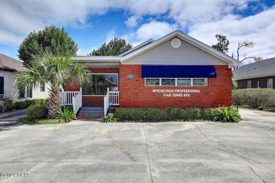 Property Type: Commercial Office
Location: 1148 Jenks Ave, Panama City, FL 32401
Square Footage: 1900
Zoning: Commercial
Income-Producing: Yes
Offices: 6
Bathrooms: 2

This prime commercial office space located in the heart of Panama City presents a fantastic investment opportunity. Positioned at 1148 Jenks Ave, this property is not only well-maintained but is also income-producing, with established tenants providing consistent cash flow.

Property Features:
Spacious office layout designed for a variety of professional uses
Ample on-site parking available for both tenants and clients
Convenient access to major roads and downtown Panama City
Attractive, well-maintained exterior and professional curb appeal
Investment Highlights:
Income-Producing: Leased by reliable tenants, this property offers an immediate revenue stream.
Prime Location: Centrally located in Panama City's business district, making it desirable for current and future tenants.
Growth Potential: As the city continues to expand and develop, the value of this property is poised for appreciation, offering long-term investment potential.
This commercial office building is an excellent turnkey investment for anyone looking to add a hassle-free, income-generating property to their portfolio. Don't miss out on this opportunity to own a valuable piece of real estate in Panama City's growing market!