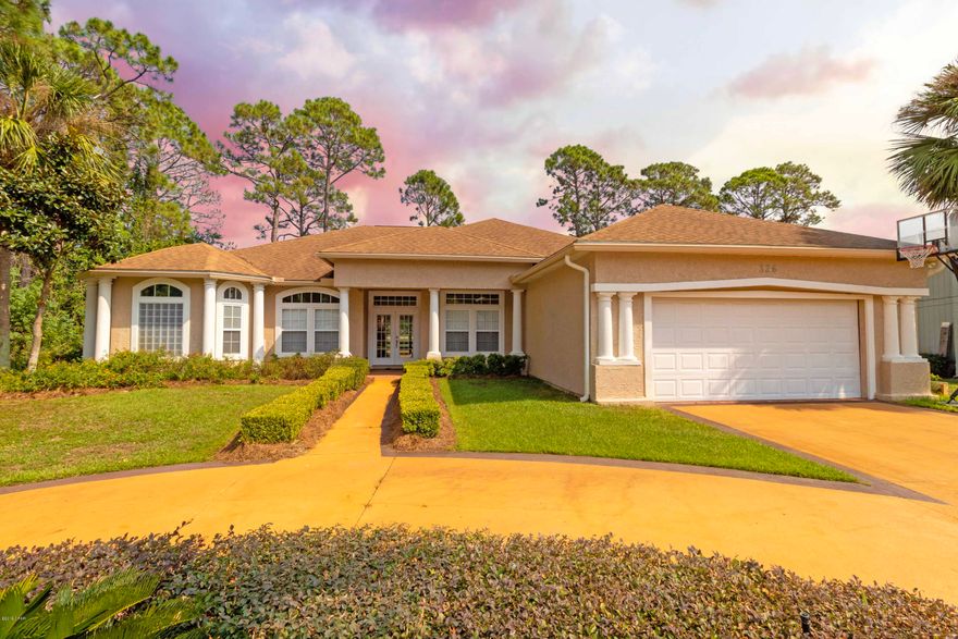 ***NEW ROOF***Golf Course executive home on a gorgeous lot with lush landscaping and contemporary/modern interior design.  The home is a smart home and ready for your large family featuring four bedrooms and three full baths. Once you enter the front door of the home you will feel right at home with its spacious modern look and beautiful hardwood flooring.  This home is made for entertaining with its formal living room adorned with stylish columns and formal dining room large enough to host great parties.  The kitchen has all the updates to inspire cooking for the whole family with its stainless steel appliances and stove with double oven.  The kitchen has an open floor plan to the family room that features a nice cozy gas fireplace. The master ensuite boasts a soaker tub, walk in shower, double vanities and walk in closets.  The home has a great flow and offers other amenities such as a circular driveway, covered patio and fenced in backyard and security system. The home also features a surround system, smart AC system to set temperatures from your phone. The backyard also has a underground electric dog fence.  Make your appointment today to see this stunning home located in a very desirable community.  All sizes and measurements are approximate! Buyer to verify if important!