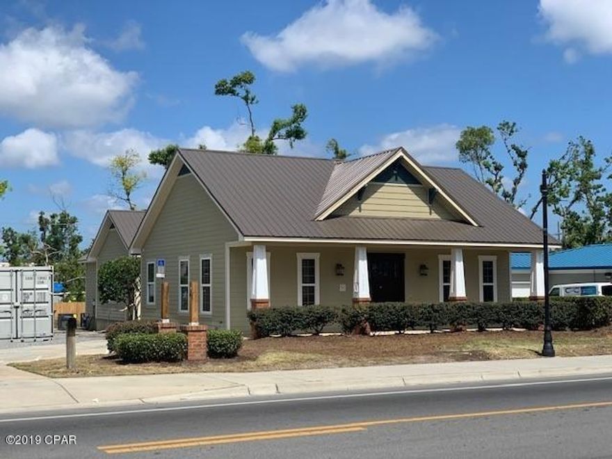 Beautiful Class A office space near downtown Panama City and the Bay County Courthouse. 12 offices, 3 bathrooms (one with shower), conference room, kitchen, and copy/file room. Also has heated/cooled loft upstairs for storage/files.