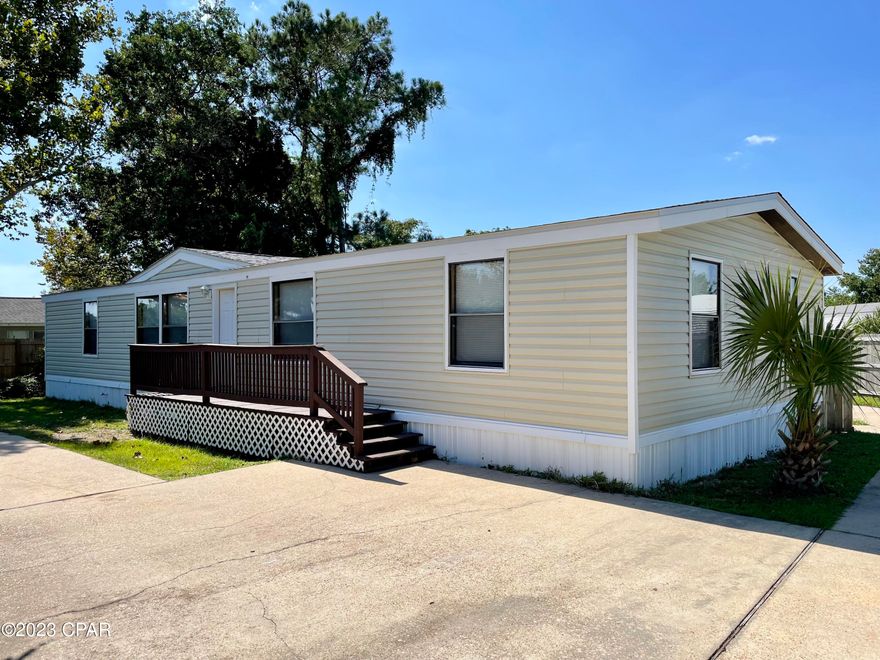 Sitting only minutes from our beautiful beaches, schools, navy base, great restaurants, and night life. New HVAC in 2019, New roof in 2018. This property makes a great home or investment opportunity with short term renting allowed and no HOA fee. The lot is larger than almost all lots in the Oaks and Bay County zoning says 3 dwellings can be built on the property and Bay County Health Dep says 3 septic systems can be put on the property as well, which is IDEAL for any investor/Builder. Have a boat? This home has a great place to park it inside a fully fenced back yard so you can keep it from blocking your driveway and save money on expensive boat storage.