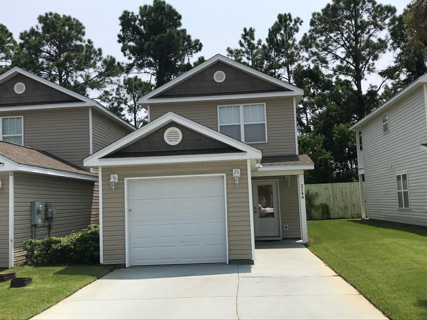 Great townhome in a gated community with a community pool on the East end of Panama City Beach.  Located close to the intersection of Front Beach Road and Thomes Dr, just a short drive to the beach and the City or Navy Base.  This is a 2 bedroom, 1.5 bath townhome with a one car garage.  Open living room/kitchen/dining room combo.