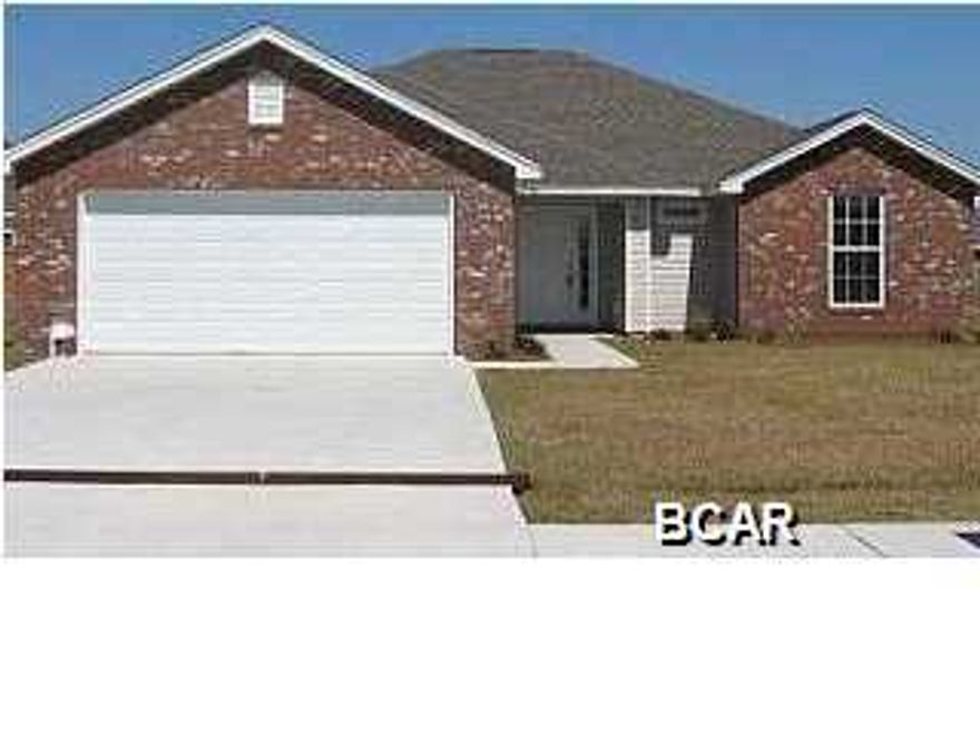 Great location in a quiet neighborhood! Home features raised ceilings,large living area, beautiful wood cabinets in kitchen and a breakfast nook with bay windows. Master area has a walk-in closet, double vanity, large tub and separate shower Outside boasts a fenced back yard, covered back porch, double car garage and sprinkler system.