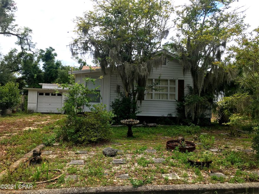 CURRENTLY UNDER CONTRACT, SELLER TAKING BACK UP OFFERS. ST. ANDREWS! This charming home is in walking distance to downtown historic St. Andrews, just 3 blocks away and 4 blocks to the Bay! This home has an oversized Master bedroom , one full bathroom, a bonus room and two living room areas. This home has a detached single car garage with a large work space! The roof is approximately 2 years old and the HVAC is approximately 6 years old. Call today to see this home! There is a mother in law suite in the back yard that needs to be torn down. No value is being given for it. Enter at your own risk. As always, dimensions are approximate. Please  verify if deemed important.