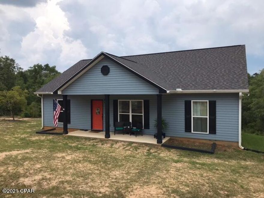 PRICE REDUCTION / MOTIVATED SELLER DUE TO WORK RELOCATION Come see this awesome nearly new home that sits on 3 lots with almost 2 acres of property. Quiet and Peaceful area located just 25 minutes North of Lynn Haven. Home is located in Payne Lakes Subdivision with access to Payne Lakes and Paradise Lakes as well.  Home was built in 2019 and has been very well maintained. Home has a nice split plan with privacy for Master bedroom and bath. Granite countertops in kitchen and bathrooms.  Luxury vinyl flooring as well as carpeting in bedrooms.  Homeowner has been working on Yard and Landscaping but new owner can come in and make it their own. Plenty of property to put in a pole barn, garage, Pool and large play area for children.