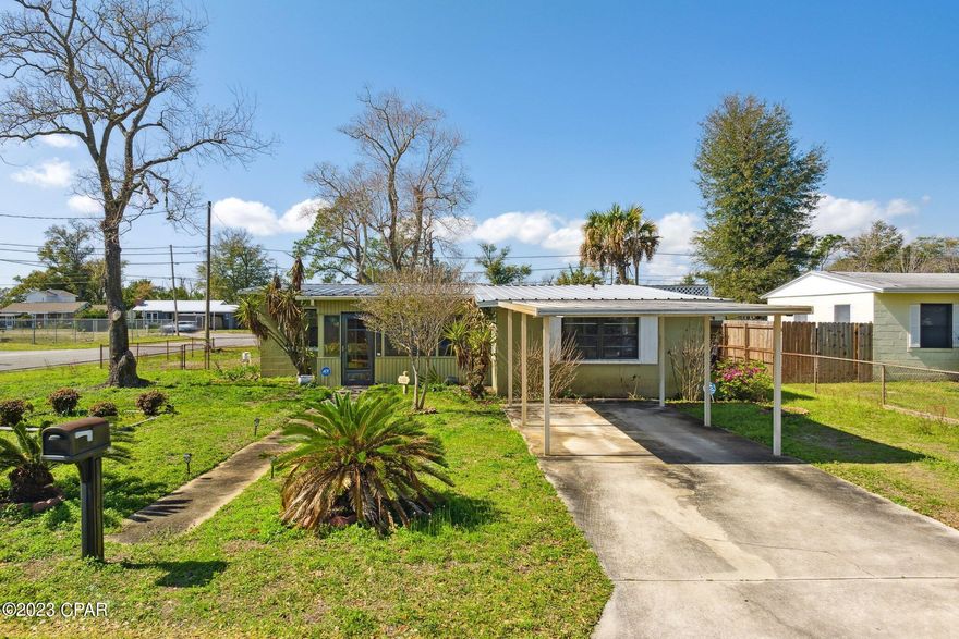 BACK ON MARKET DUE TO NO FAULT OF SELLERS.



Welcome to 1301 Oakland Drive, this well cared for home sits on a corner lot in a quiet cul-de-sac just 4 blocks from the beach in St. Andrews. 

This three bedroom and 2 full bath home has plenty of space for entertaining. The oversized living room with  attached full bath has direct access to the covered patio in the backyard and sunny Florida room. All bedrooms are a comfortable size and home has a great amount of storage with a coat closet, two linen closets, and utility room. The yard is fenced, with shed. Home is conveniently located to shopping, restaurants, schools, and the beach! Make your appointment to view this home today.