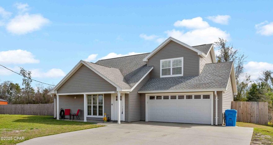 Lovely 3 bedroom 2.5 bath home in the most perfect location of town.  Located on a dead end cul-de-sac street with no through traffic, makes the perfect location for the family.  There is no high traffic or speeding cars to deal with.  Just a quite peaceful street and neighborhood to raise your family.  The neighborhood is just a few miles to the 23rd St. corridor, North Bay Haven, Bay Haven Charter Academy, Mosely HS and only about 20-25 to Tyndall Air Force Base.  It is also located two streets over from the Winn Dixie grocery store, which we all know is a huge plus!  You will fall in love with this amazing updated home!  It features the perfect floor plan with vaulted ceilings, beautiful stone wall with electric fireplace, porcelain tile throughout and spacious dining room that opens up to the screened-in patio.  The remodeled kitchen features solid wood cabinets, beautiful matching Whirlpool appliances, granite countertops and disposal.   Elegant hardwood stairs lead you to the open second floor hallway which gives the home a modern contemporary look, which also allows more light to flow throughout the room.  The spacious master bedroom will fit a king size bedroom suite.  The custom master bath features double vanity and a jetted shower/tub combo.  The back patio has everything you could want such as a screened-in room, open patio area with fire pit and exterior shower.  The privacy fenced back yard has lots of space for kids and pets and the above ground pool is perfect for those upcoming hot summer days!  All in all, this is a beautiful home on a great quite street in the best location of town.  Home is protected with a yearly Terminix termite bond.  Call your favorite Realtor today for your private showing.