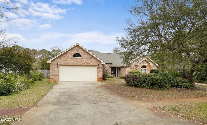 CURRENTLY UNDER CONTRACT, SELLER ACCEPTING BACKUP OFFERS. Reward yourself with this 3 Bedroom 2 full Bathroom brick home located in the sought after Windsor Forest neighborhood. This home was previously under contract and fell through due to no fault of the seller. It has a spacious living room with vaulted ceilings, a gas fireplace and great natural light. The kitchen is sure to bring out your inner chef! In it you'll find granite countertops, stainless steel appliances, a breakfast bar, and plenty of cabinet and counter space.

The large master bedroom has vaulted ceilings, two large walk-in closets, and an access to the screened in porch. The master bathroom feels more like a spa with an oversized whirlpool tub, large walk-in shower, granite countertops and double sinks. In the other two bedrooms there is plenty of space for sleep and study. The screened in porch is spacious and perfect for a spring day in Florida.

Step outside onto the patio and you can picture yourself entertaining family and friends in your lush backyard. 
When it comes to location, you can't beat this home! Centrally located to great restaurants, entertainment, schools, and all of Destin's amenities while still being tucked back in an established neighborhood. The home is now vacant and being professionally cleaned on the 25th.

**Windsor Forest has a VOLUNTARY HOA. All owners/occupants are responsible for abiding by HOA Rules and Restrictions however not responsible for annual payments unless they choose to. Dues are mainly used to maintain the entrance to the subdivision. Please see the attached documents for HOA in the document section of the MLS.