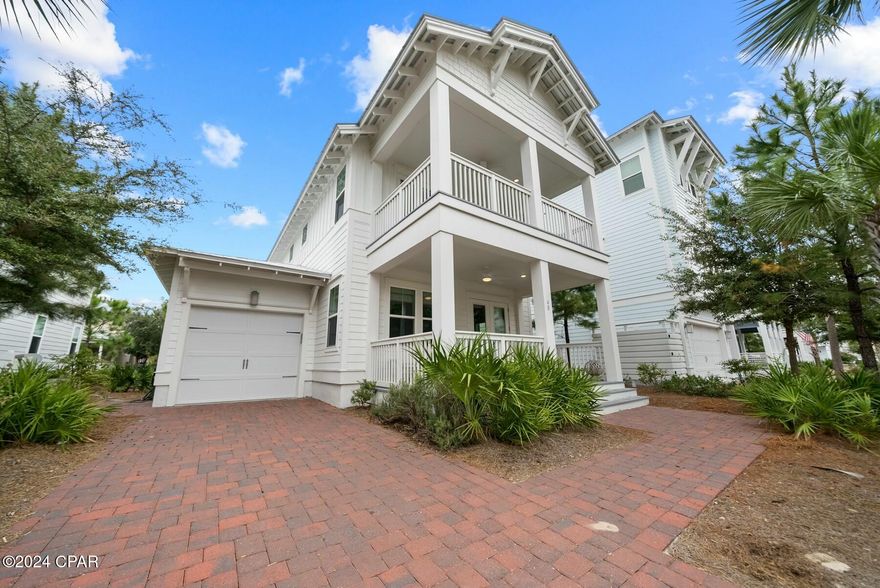 CURRENTLY UNDER CONTRACT, SELLER ACCEPTING BACKUP OFFERS. Escape to 30A in this modern coastal home in the heart of Prominence. This is a prime location situated between Watersound and Seagrove, with two beach accesses a short stroll away and just steps away from The Big Chill which offers multiple dining options, boutique shopping and entertainment daily! 40 W Crabbing Hole Lane is the perfect investment property or vacation home offering modern luxury living, an ideal location and memories waiting to be made.

Step into this light, bright coastal charmer that features an open floor plan, 4 bedrooms, 3.5 bathrooms and a 3 covered porches you'll use year-round in Florida. This home is offered fully-furnished, turn key with a golf-cart included and ready to rent! 

From the moment you arrive, you'll be fascinated with the design of the beach community of Prominence. Full of charm, amenities and with short term rentals allowed, in the town of Prominence you're greeted by families riding bicycles, neighbors walking their dogs, and friends walking back from The Big Chill with margaritas! Upon approach, you'll notice this home faces southwest allowing you to enjoy the beautiful sunsets nightly from the comfort of your own on home on two spacious covered porches. 

Walk in the front door and you're greeted by wide open spaces with custom woven window coverings, hardwood floors and coastal shiplap clad walls. The kitchen is stunning with quartz countertops, upgraded stainless appliances, large peninsula with seating and a walk-in pantry. The oversized windows also allow natural light to flood in year-round blending perfectly with the modern, bright interior design.

Behind the kitchen, you'll find a convenient powder room for guests, the laundry room, access to the large screened-in porch and a highly-desirable main level primary suite. The primary suite features lovely natural light, modern furnishings, a tiled walk-in shower, double vanities and a walk-in closet. The screened-in porch is where you'll be watching football during the fall and movies during those summer nights at the beach. Spacious enough for dining and relaxing, this outdoor living space is an entertaining dream overlooking the common green area of the neighborhood allowing for beautiful landscaped views. 

Offering a well-thought design and floor plan, the upper level features a nice loft area at the top of the stairs giving access to the three additional bedrooms and a guest bathroom. One of the three guest bedrooms is a junior suite with a private en suite bathroom and a large walk-in closet making it a great home for multiple families. The two additional bedrooms give access to the covered porch on the front of the home making it a great place to enjoy coffee each morning when you wake up before everyone else! 

Step into paradise on 30A in Florida and own your own slice of paradise in Prominence. This community offers 2 community resort-style pools, a fitness center, pavered sidewalks throughout and lush landscaping. Surrounded by crashing waves on the sugar white sandy beaches and blending perfectly with southern coastal charm, the 30A area is one of the hottest vacation destinations in the south. This unique gem in Florida offers fine dining, the best hospitality, walkability and biking catering to an active lifestyle. 

Prominence is located adjacent to The Big Chill also known as the world's largest back yard and features dining, shopping and entertaining for the whole family. You're just minutes from famed Rosemary Beach and the town of Seaside. You're also just steps from world-class amenities at the Watersound Club and if you choose to join as a Member, you'll enjoy private beach access, multiple restaurants and bars, tennis, resort-style pools and more.

Get ready to live your best life on 30A!