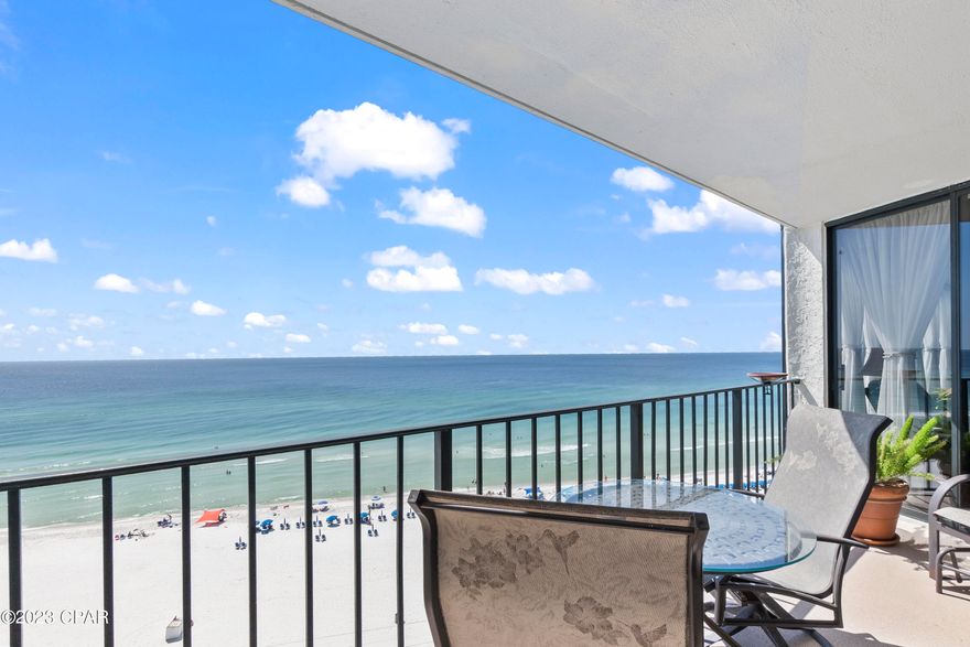 CURRENTLY UNDER CONTRACT, SELLER WILL CONSIDER BACKUP OFFERS' Motivated Seller bring ALL offers!! Come check out the panoramic view of one of the world's most beautiful beaches! Floor to ceiling glass on the entire beach side of the unit allows for spectacular Gulf views! Unit is not on a rental program and is used as a vacation home by the sellers. Furniture, furnishings and washer & dryer are negotiable.  Edgewater Resort offers onsite restaurant, large Lagoon pool and each tower has its own pool. Across the street you will enjoy 9 hole golf course, tennis, pickleball and wonderful gym for working out. 24 hour Security and much, much more!