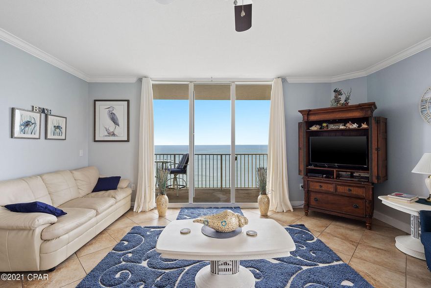 Welcome to 1501 Tidewater Beach Resort, the most breathtaking view on the beach! With views all the way to Destin, this unit is a showstopper. Well maintained with 3 bedrooms a bunk and 3 baths.  Updated lighting, a barn door, beautiful furnishings, trendy beach themed decor are just a few things to name that you will love about this unit. Offering your family optimal space, the wrap around balcony or living area provides the perfect setting to watch the sunset. Contact your favorite Realtor today to view this unit! It will not last long!