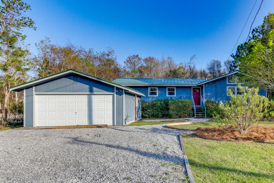 Are you looking for a GREAT home within a mile from the beach in Mexico Beach? The exterior features of this home include a nice size wooden deck for all your summer barbecues, a screened in porch off the kitchen/living area perfect for morning coffee and a quiet place to read the paper, a detached oversized garage, New roof (2016), and more. The interior features include fresh paint and new carpet, a large open floor plan with island and breakfast bar, a large master bedroom with walk in closet and en suite bath, plus more... Call your Realtor today to see this GREAT home.