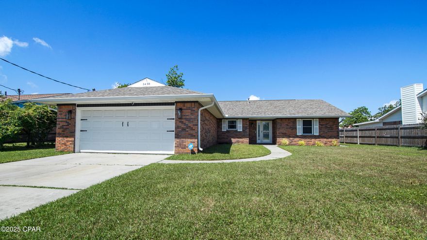 3 bedroom, 2 bathroom home located in Callaway's established Bay Front Community—just minutes from Tyndall AFB.

This recently renovated home features:

* Luxury vinyl plank flooring
* Custom cabinetry and granite countertops
* Stainless steel appliances
* Newer HVAC system (installed post-Hurricane Michael)

The open-concept, split floor plan includes vaulted ceilings and a wood burning fireplace in the living room, a formal dining area, breakfast bar, and a spacious fenced-in backyard. The exterior showcases a new roof, screened-in patio, and exterior shutters—all replaced or updated after Hurricane Michael.

Washer and dryer are provided in the home.

Pest control is included in rent. All utilities are the tenant's responsibility.

Pet Policy: Pets allowed with owner approval. A $250 non-refundable pet fee per approved pet applies.

Additional Notes:

* All sizes and measurements are approximate; please verify if important
* Background screening, credit check, and renters insurance required
* $50 screening fee per tenant
* One-year lease term

To schedule a showing, please complete our FREE prescreening application. Contact us to receive the application link.