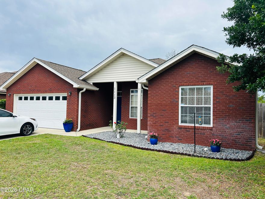 PHOTOS COMING SOON!
Welcome to this beautifully maintained 4-bedroom, 2-bath home featuring a desirable open floor plan in a quiet Lynn Haven setting. As you step inside, you're greeted by a spacious and inviting living room complete with a cozy fireplace, seamlessly flowing into the kitchen and dining area. 
The split-bedroom layout offers privacy, with the primary suite located on the left side of the home. The ensuite bathroom features a double vanity, walk-in shower, and a relaxing soaking tub. Three additional bedrooms and a shared full bath are situated down a hallway on the opposite side of the home.
The exterior showcases classic red brick on the front with siding on the rear, along with a manicured front yard and a two-car garage. Enjoy outdoor living with a covered patio overlooking the fully fenced backyard.
Located on a quiet dead-end street. Tyndall Air Force Base and the beautiful white sand beaches of the Emerald Coast are only approx 30 minutes away. Call your favorite Realtor today!