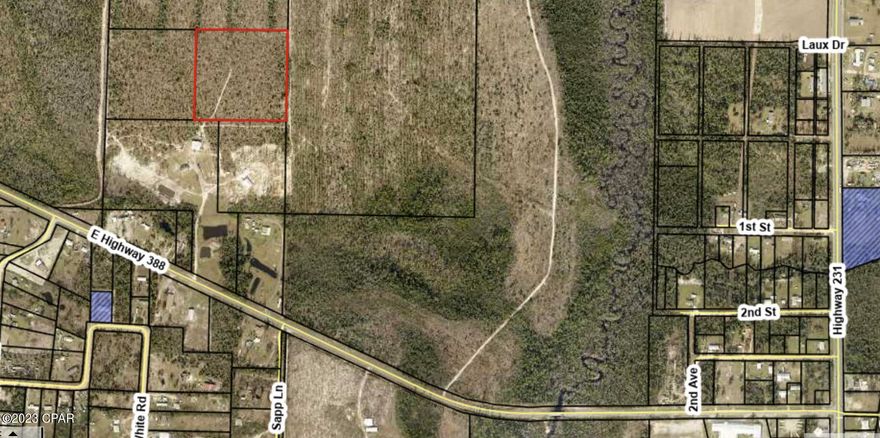 10 acres of raw land with no dedicated ingress or egress - an easement will have to be obtained as well as septic tank & well - Zoned for Residential Single Family.