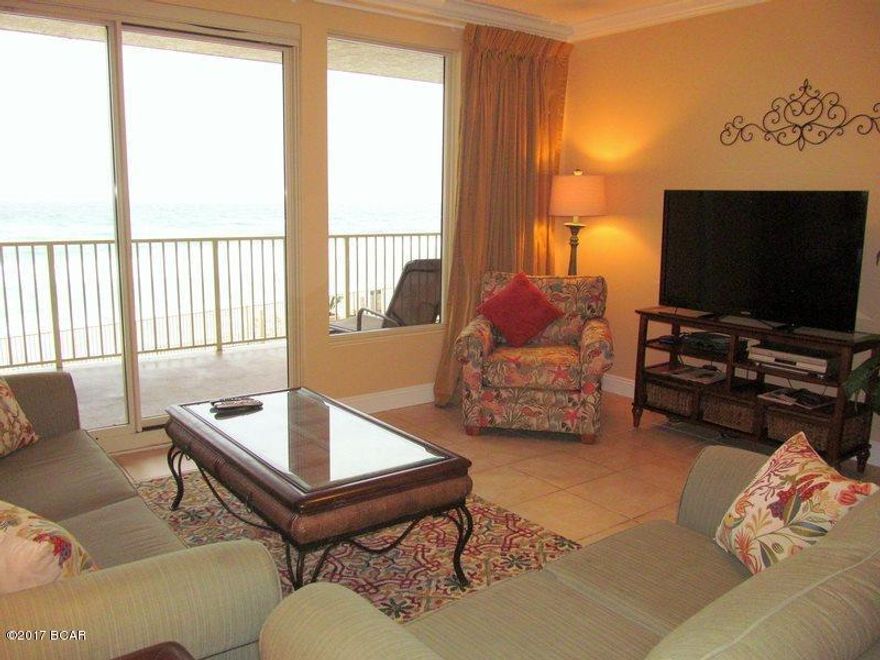 Perhaps the best view on the beach. Because of the orientation you can see the entire west beach. Never have to ride the elevator, just take the crossover from the parking deck. This beautiful unit overlooks the pool and Gulf. This unit features 9' ceilings. The complex is well managed with some of the lowest HOA fees on the beach. It is rare to have a second floor unit available. In walking distance to fine restaurants and beach clubs. All information is believed to be correct but should be verified by the buyer.

Seller is a Florida licensed Real Estate agent associated with this firm.