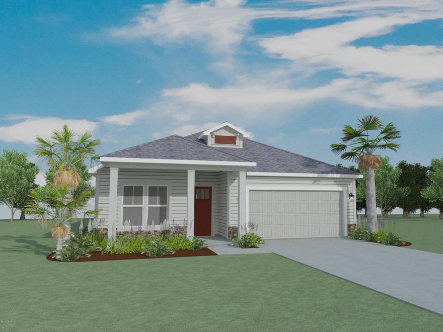 This home is the Cubera Carolina elevation. 

It features 3 bedrooms, 2 baths, as well as a 2 car garage. With 1905 sq ft you have plenty of room!! Call us today!