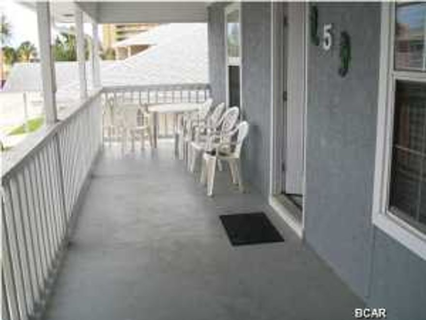 Awesome condo! Looking for a place on the beach? This is a low density complex with beach access just across Front beach road. It is located only steps from the pool and has a big nice covered porch. The condo fees are very reasonable, and the property is well maintained. All furnishings convey with the sale. Sheets and towels are property of rental company.