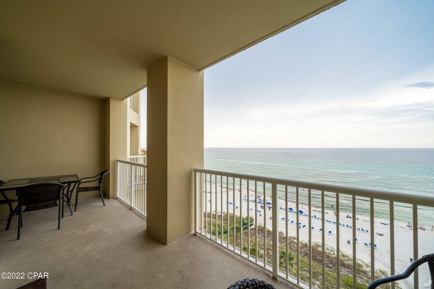 Grand Panama Luxury Beach Resort. This one of the most desired Resorts anywhere in PCB. Beach front, Perfect mid level 10th floor. 2bed 2bath /bunks. Beautifully decorated , newly painted, new HVAC, New stainless appliances, new washer and dryer, both bathroom showers totally renovated. All new flooring , no carpet. This condo has it all. Stunning sunsets on the balcony. Balcony off the master bedroom and family room.  This condo is a rental machine as well, or a great fulltime residence. Grand Panama has great amenities, 2 pools, hot tubs, General Store, new onsite Bistro. Owners library, large fitness facility , plenty of parking. Grand Panama is a homeowner owned Resort. Walk over on the P5 parking garage level connecting Tower 1 and 2.  Tiki bars pool side serving food and beverages.