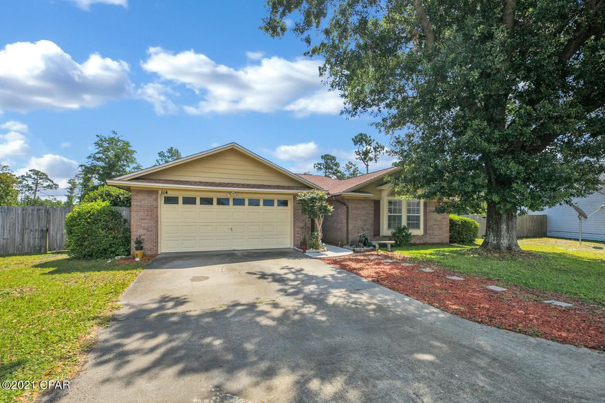 Magnificent 3 bed 2 bath plus a bonus room family home nestled in the great PCB neighborhood situated on a cul-de-sac ready for a new family! No interior hurricane damage offering a new roof. Other features include remodeled main bath en suite in the main bedroom, open living space, a huge bonus sun room. Exterior offers a perfect patio with a large yard for your fur babies to enjoy the quintessential outdoor Florida living along side their family.  Buyer to verify measurements if important