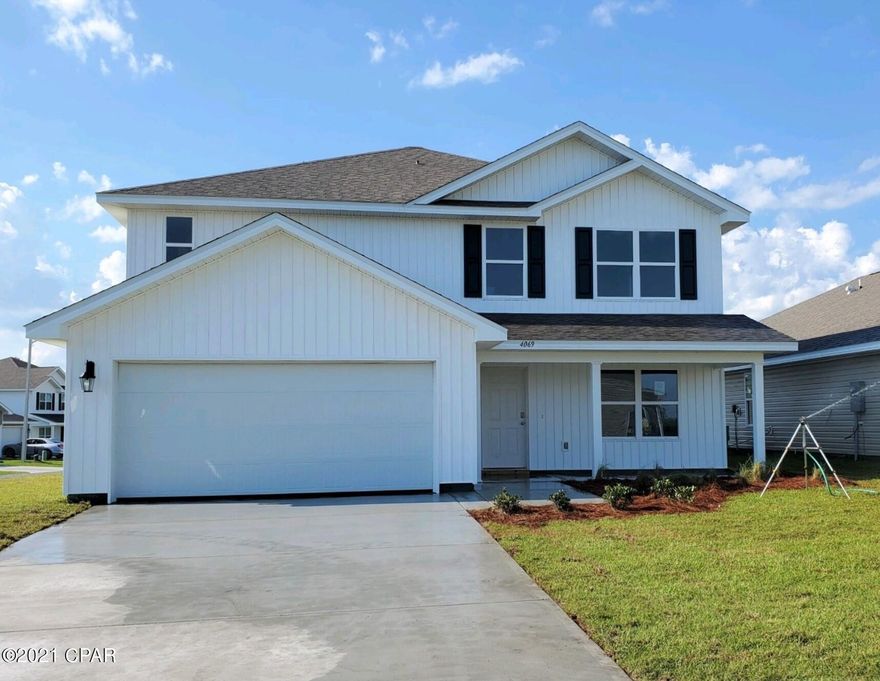 The Elle floor plan features traditional 8' ceilings throughout, nickel hardware on interior doors and orange peel texture walls with quality paint.

Standard features include, a stove, microwave, dishwasher, vinyl flooring in common areas with carpet in each bedroom and durable laminate counter tops in

kitchen and baths. Bedroom 1 is downstairs and has a nice size bath with walk-in closet, separate shower and large soak tub. The large kitchen has a center

island, with a spacious dining area and is open to the living room. There is also a nice flex space at the front that could be used as an office or study. This home is being constructed with the Zip Sheathing system, providing greater protection than a traditional housewrap from
damages due to wind, rain, and extreme weather.
A standard Smart Home package includes a KwikSet keyless entry, Skybell doorbell, automated front porch lighting, an Echo
Dot device, and Quolsys touch panel which can be integrated to control your lighting, thermostat, front door and so much more.
A builder 10 year structural warranty is also included.
Pictures, photographs, floor plans, elevations, features, colors and sizes are approximate for illustration purposes only and will
vary from the homes as built. Home and community information including pricing, included features, terms, availability and
amenities are subject to change and prior sale at any time without notice or obligation. For Move-In/Completion Estimates:
Ready dates are estimates only. Timing of completion of construction and buyer move-in are subject to contingencies
contained in home purchase agreement and governing jurisdictions issuance of a certificate of occupancy, and may change due to forces majeures and other delays or disruptions outside the reasonable control of the Builder.