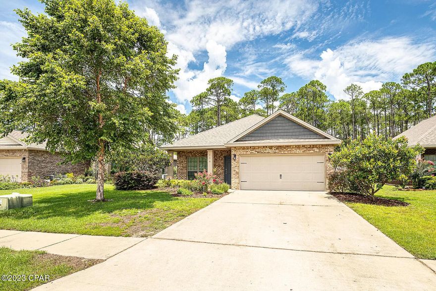 This beautiful turnkey home features 3 bedrooms, 2 baths, + a flex room that can be used as an office or formal dining area, and is complete with a 2 car garage. This single story, open floor plan features new interior paint and new flooring through out all the bedrooms and main areas. The kitchen is equipped with granite countertops and a welcoming kitchen island that is perfect for entertaining. The spacious primary bedroom features tray ceilings, crown molding & tons of natural light. The primary en-suite bathroom features large walk in closet, double vanities, separate shower, & large soaking tub. The two additional bedrooms and flex room are located off the kitchen/dining area creating privacy between the primary bedroom and additional bedrooms.