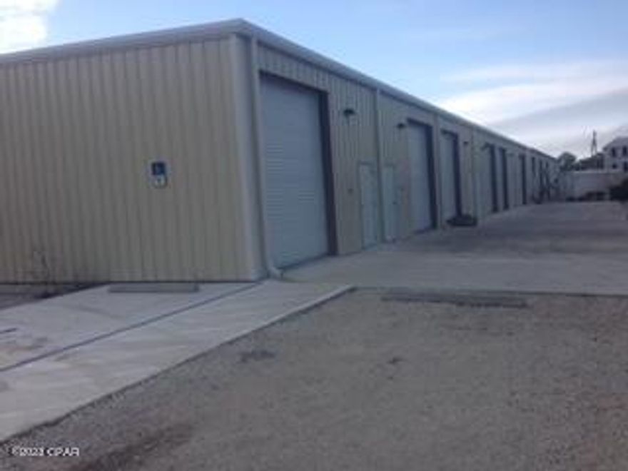 11,000 sqft of industrial flex space for sale just east of downtown Port St Joe and in close proximity to Cape San Blas. Building 1 was built in 2004 and is 5,000 sqft with a 2 bed apartment, 2 1,000 sqft warehouse units and a 2,000 sqft warehouse unit with a half bath and office. Building 2 is 6,000 sqft and built in 2014. It has 6 identical units that are all 1,000 sqft with a small office and half bath. The property has stayed at 100% occupancy for many years with long term tenants in place. The property was converted from septic to sewer recently.