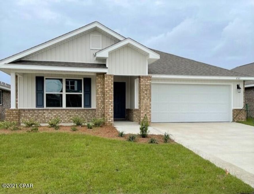 CURRENTLY UNDER CONTRACT, SELLER ACCEPTING BACKUP OFFERS! The Cali floor plan features 4 bedrooms with one that can be used as a den or office. This home features quality paint with orange peel textured walls and traditional 8' ceilings. Vinyl flooring throughout all common areas of the home and carpet in the bedrooms. The kitchen is open and spacious with a center island and includes a pantry, beautiful stained cabinetry and durable laminate countertops. The appliances include a dishwasher, stove and microwave. Bedroom 1 has a nice sized bath with a separate shower, large soak tub, as well as a large walk-in closet.