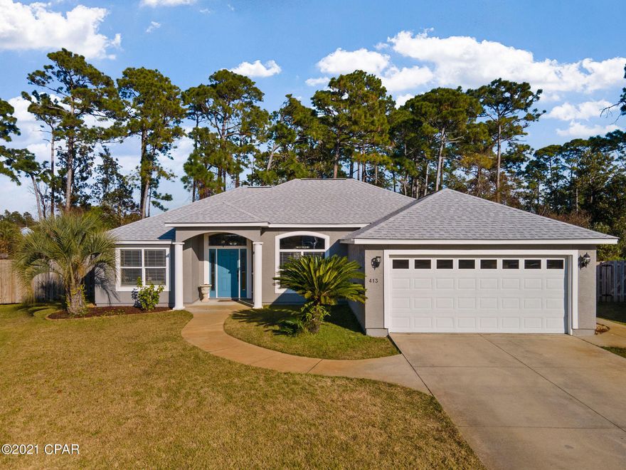 CURRENTLY UNDER CONTRACT - SELLER ACCEPTING BACK UP OFFERS. Check out the stunning updates in this spectacular home! Fantastic location in the back of a quiet cul-de-sac and a short walk to the Patronis walking path, the home backs up to the oh-so-private Preserve making the saltwater pool a hidden oasis. Recessed lighting, trey ceilings, private home-office in the garage and gas fireplace are all beautiful upgrades you won't usually find! Built in cabinets, entertainment center and garage workshop convey.  All smart home equipment including google home and nest convey. New LVP in bedrooms, exterior & interior paint, roof, pool pump, & hot water heater make this a low maintenance home for years to come! All appliances including washer / dryer convey