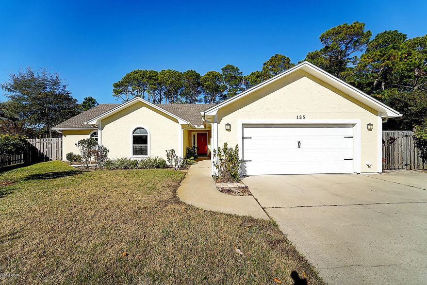 JUST LISTED! Looking for a beautiful home just moments from the World’s Most Beautiful Beaches?  Look no more!  Set your appointment today to view this beautiful three bedroom, three and ½ bath executive home sitting on a beautiful lot just minutes from PCB!  This home features granite countertops and beautiful cabinetry in the eat in kitchen and wood style tile and carpet throughout the home.  Unheard of, TWO Master Bedrooms!  Main Master features sitting area with bookshelves and access to the backyard where you will find a beautiful recently refinished salt water Gunite swimming pool.  Master Baths feature double vanities, one garden tub, separate showers and plenty of space.  You will also find a nicely placed room that can be used as a home office or study off the master. You wont believe your eyes when you go out back and see the beautiful yard with walkways and natural landscaping.  This home is a MUST see as there are too many details to describe.