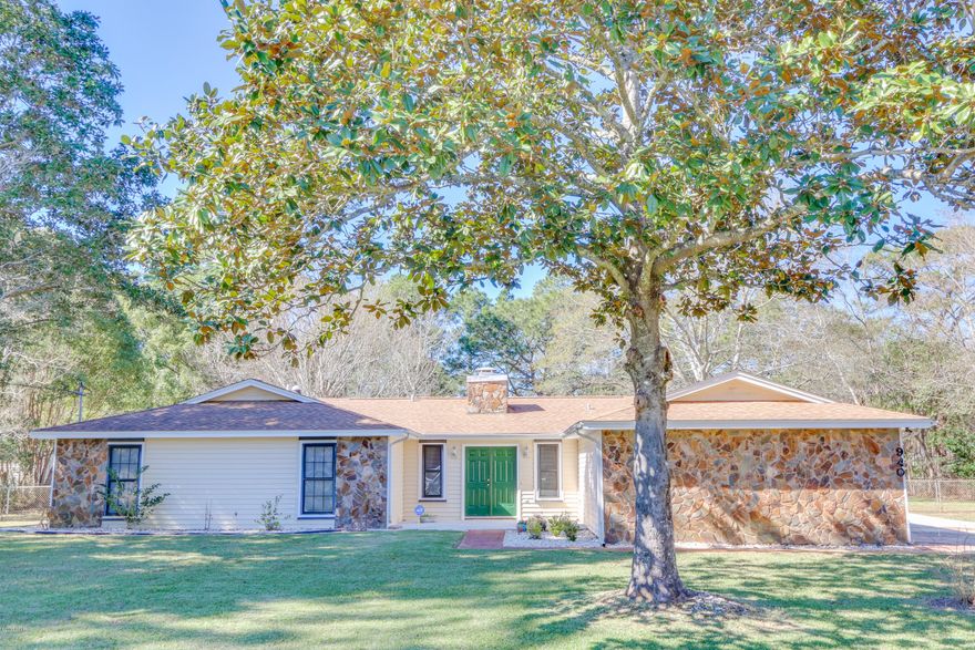 Are you looking for a home with LOTS OF INTERIOR SPACE and almost an acre of land in the city? Check out this BEAUTIFUL 3 bed, 2 bath, MOVE IN READY home, CLOSE TO TAFB and less than a mile from John B Gore Park Boat Launch (4 other boat launch areas within 2 miles). The exterior features include a landscaped yard complete with shade trees, blueberry, raspberry, blackberry bushes, fig tree, plenty of space for a garden, 2 CAR GARAGE with OVERSIZED DRIVEWAY giving you plenty of room for your boat, an extra YARD BUILDING with electricity for all your garden tools and hobbies, a LARGE SCREENED IN PATIO that is perfect for large gatherings with friends and family, Re-Roof 2011, + MORE... The interior features include an OPEN FLOOR PLAN with VERY LARGE LIVING ROOM complete with WOOD BURNING FIREPLACE, STAINED CONCRETE FLOORS throughout main living area for easy cleaning, and WOW, how about the UPDATED KITCHEN, with STAINLESS STEEL APPLIANCES, TILE BACKSPLASH, HUGE ISLAND loaded with cabinets and BREAKFAST BAR. Words don't do it justice. The additional rooms are large and offer plenty of space. To say that the MASTER BEDROOM is LARGE feels understated. This room will fit any style furniture and comes complete with an UPDATED EN SUITE BATHROOM with HIS AND HERS CLOSETS, PLUS MORE.. Don't miss this great opportunity. Call your Realtor TODAY to see all that this home has to offer.