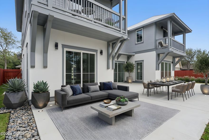 This beautifully maintained, better-than-new home offers the perfect blend of comfort, style, and convenience with easy access to Panama City, Lynn Haven, and surrounding areas.

Step inside to an inviting open floor plan featuring spacious living and dining areas--ideal for both everyday living and entertaining. The kitchen is thoughtfully designed with modern finishes, ample cabinetry, and a functional layout that flows seamlessly into the main living space. Additional cabinetry and countertop space have been added, maximizing both storage and functionality.

The split-bedroom design provides added privacy, with a generously sized primary suite offering a relaxing retreat, complete with an en-suite bath and a custom Closet by Design organized walk-in closet.

 Additional bedrooms are well-appointed and versatile, perfect for guests, a home office, or growing households. All bathrooms have been upgraded with glass shower doors, and shoe molding has been added throughout the home for a polished, finished look.

Enjoy Florida living outdoors on the expansive concrete patio spanning the rear of the home--perfect for relaxing evenings or weekend gatherings. The home has been lightly lived in and offers a true move-in ready, like-new experience. Furnishings are negotiable.

Located in a gated neighborhood, residents appreciate the peaceful setting while still being just minutes from shopping, dining, schools, and major roadways.

Whether you're a first-time buyer, downsizing, or looking for a move-in ready home, this property is one you won't want to miss. If measurements are deemed important, please verify.